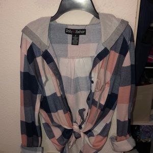 Hooded flannel